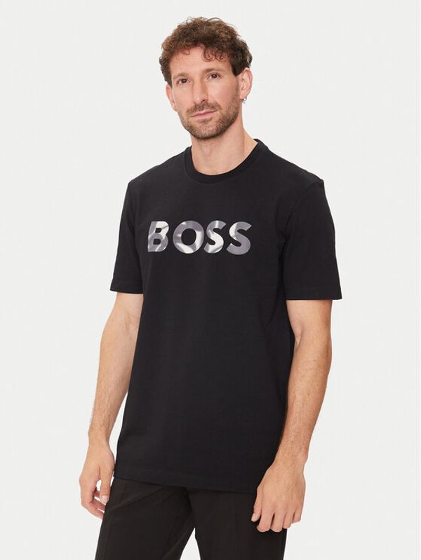 Boss Boss Majica Thompson 15 50513382 Črna Regular Fit
