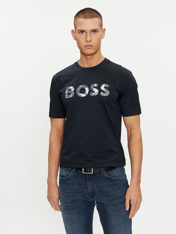 Boss Boss Majica Thompson 15 50513382 Mornarsko modra Regular Fit