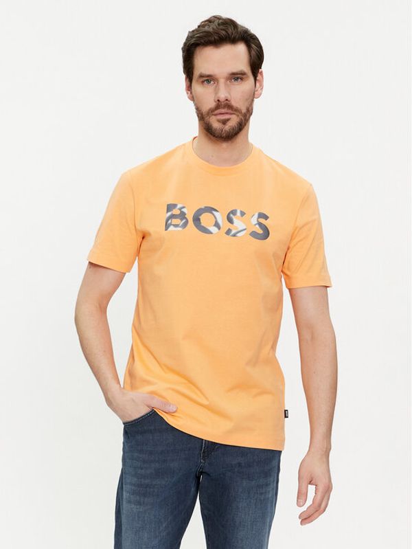 Boss Boss Majica Thompson 15 50513382 Oranžna Regular Fit