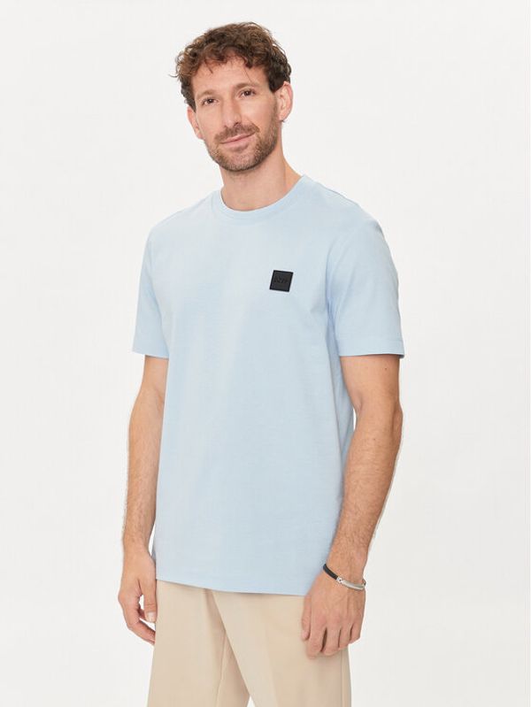 Boss Boss Majica Tiburt 278 50515598 Svetlo modra Regular Fit