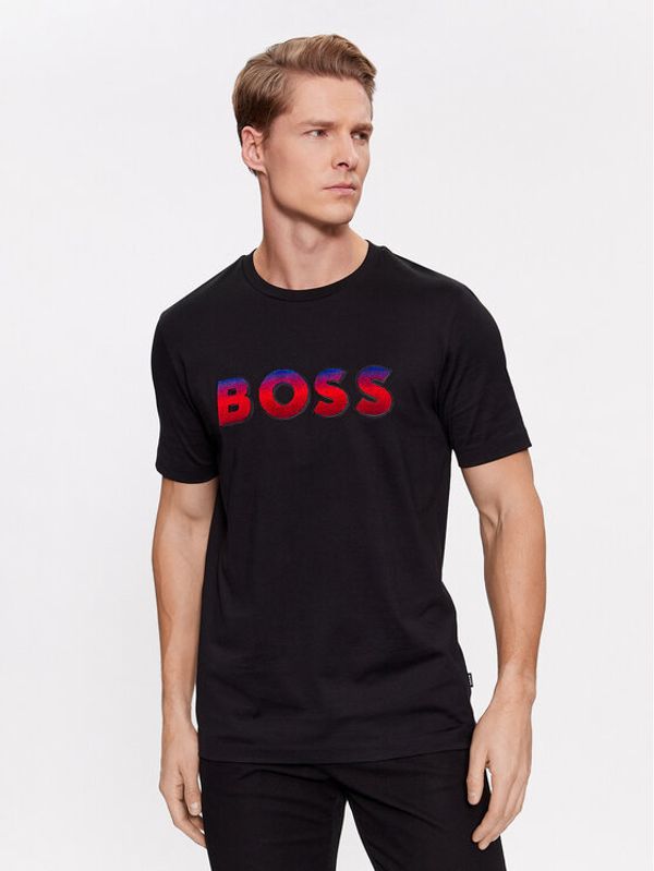Boss Boss Majica Tiburt 420 50500760 Črna Regular Fit