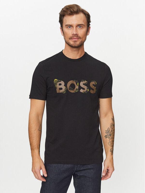 Boss Boss Majica Tiburt 421 50499584 Črna Regular Fit