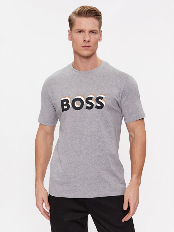 Boss Boss Majica Tiburt 427 50506923 Siva Regular Fit