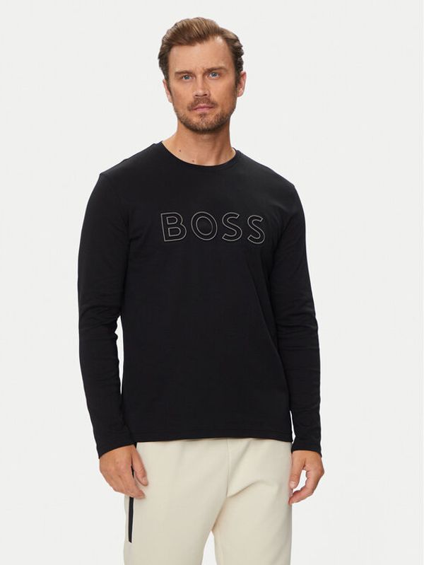 Boss Boss Majica z dolgimi rokavi Togn 1 50519356 Črna Regular Fit