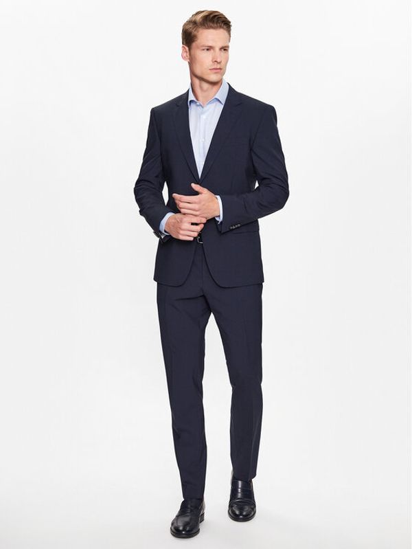 Boss Boss Obleka 50493667 Mornarsko modra Slim Fit