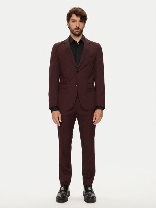 Boss Boss Obleka H-Houston 50518120 Bordo rdeča Slim Fit