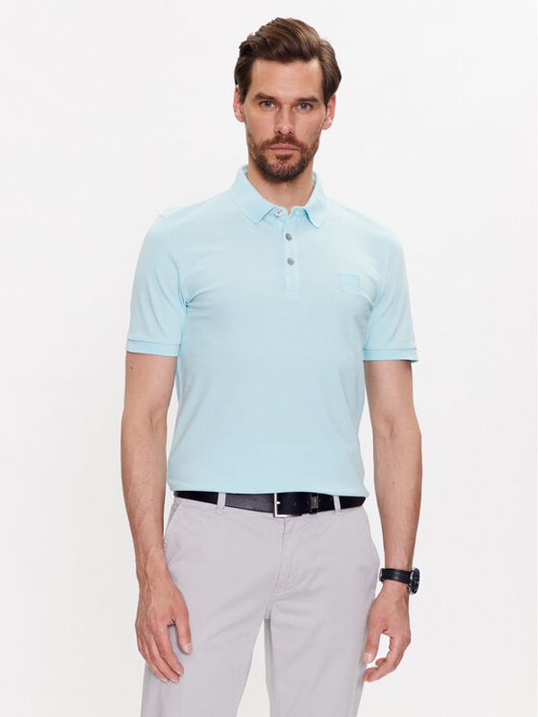 Boss Boss Polo majica 50472668 Svetlo modra Slim Fit