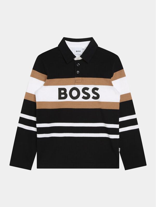 Boss Boss Polo majica J25O96 D Črna Regular Fit