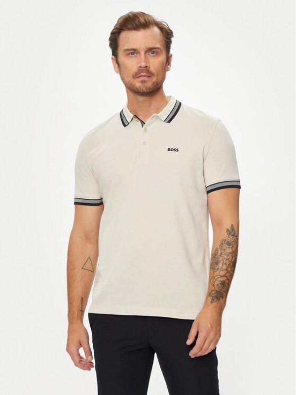 Boss Boss Polo majica Paddy 50469055 Écru Regular Fit