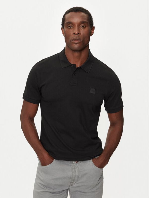 Boss Boss Polo majica Passenger 50507803 Črna Slim Fit