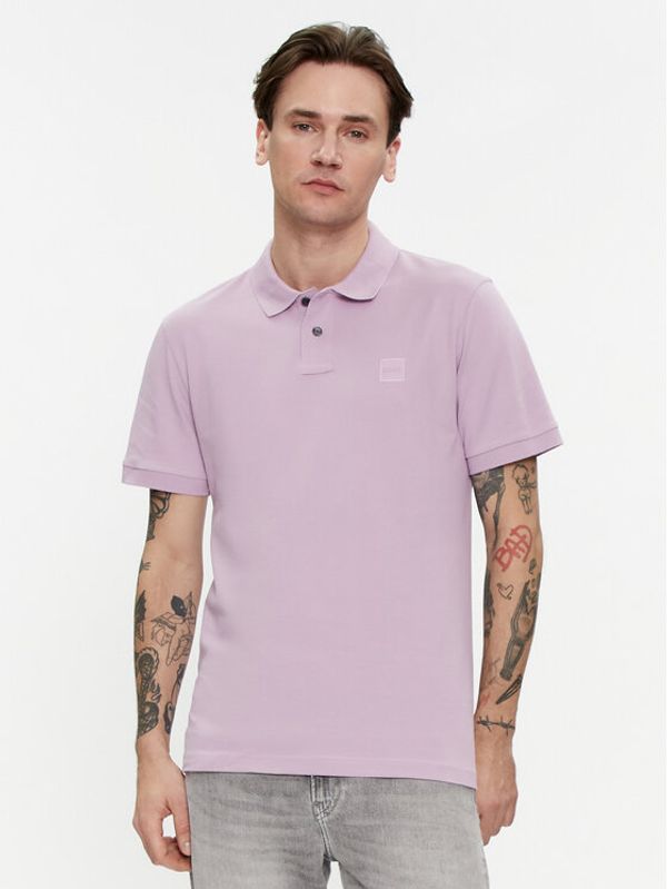 Boss Boss Polo majica Passenger 50507803 Vijolična Slim Fit