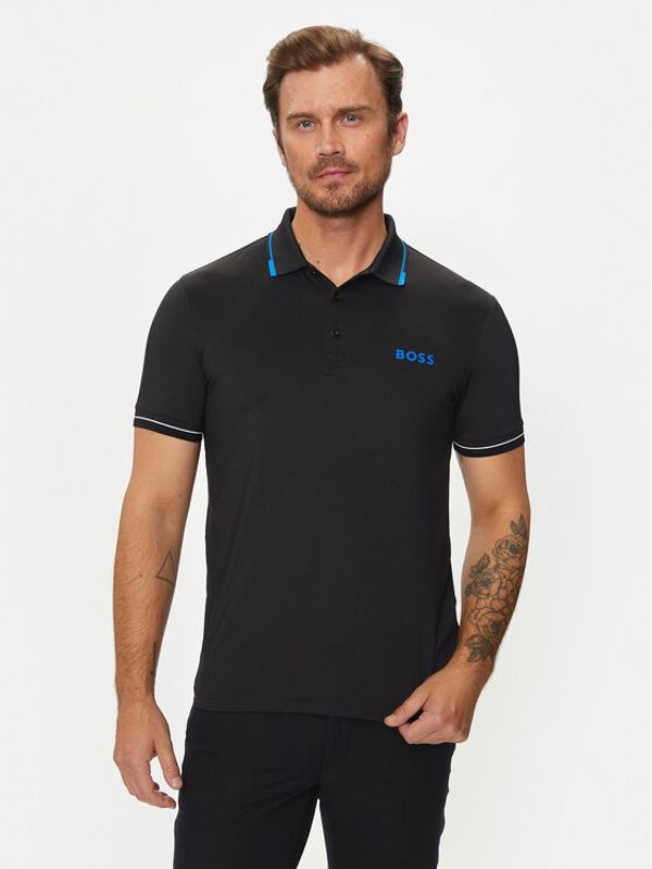 Boss Boss Polo majica Paul Pro 50506203 Črna Slim Fit