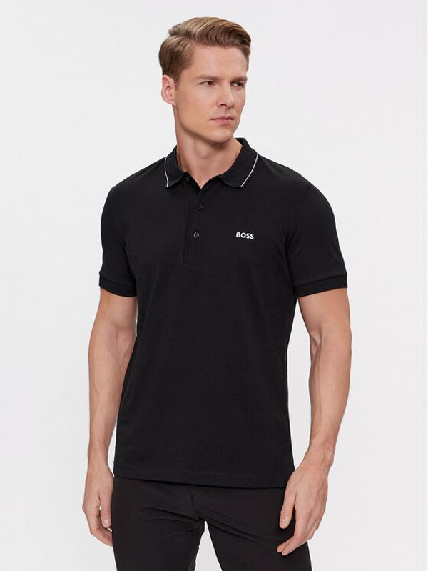 Boss Boss Polo majica Paule 4 50506195 Črna Slim Fit