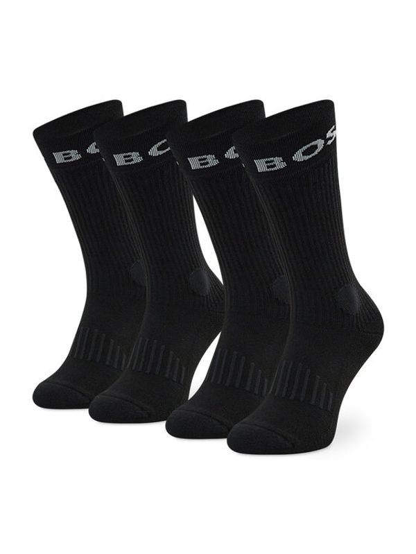 Boss Boss Set 2 parov moških visokih nogavic 2P Rs Sport Cc 50469747 Črna