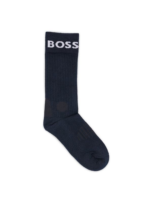 Boss Boss Set 2 parov moških visokih nogavic 50467707 Modra