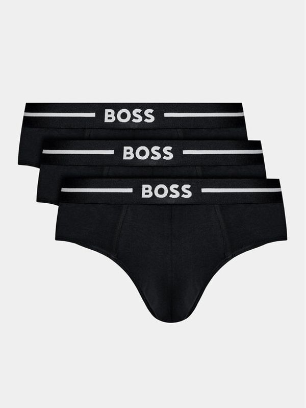 Boss Boss Set 3 sponjic Bold Hipster Briefs 50510679 Črna