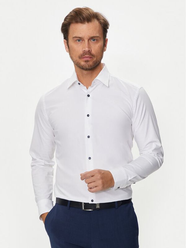 Boss Boss Srajca 50519867 Bela Slim Fit