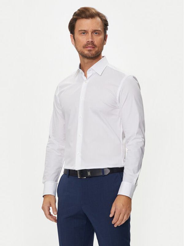 Boss Boss Srajca H-Hank 50519859 Bela Slim Fit