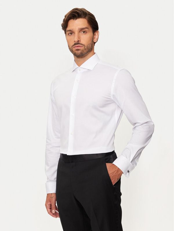 Boss Boss Srajca H-Hank 50519935 Bela Slim Fit