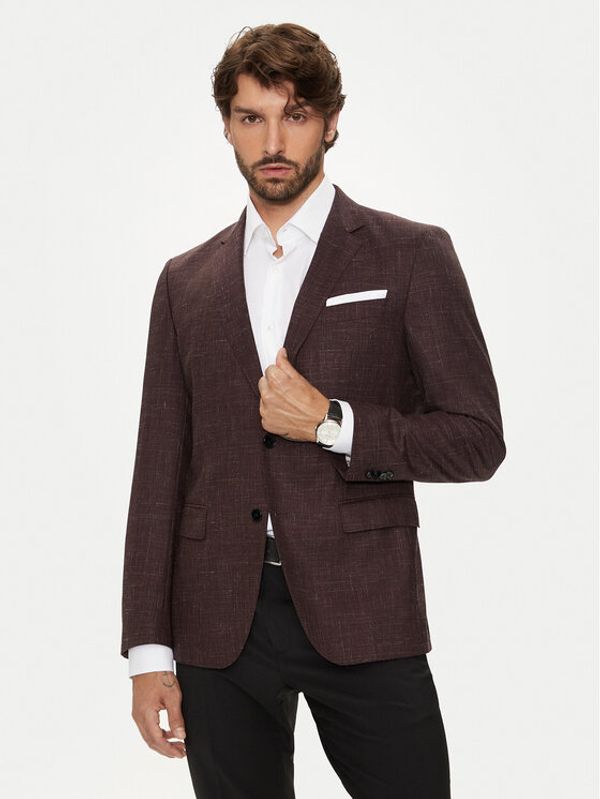 Boss Boss Suknjič H-Hutson-224 50521645 Bordo rdeča Slim Fit