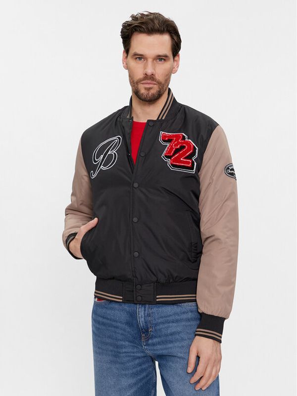Brave Soul Brave Soul Bomber jakna MJK-BRODY Črna Regular Fit