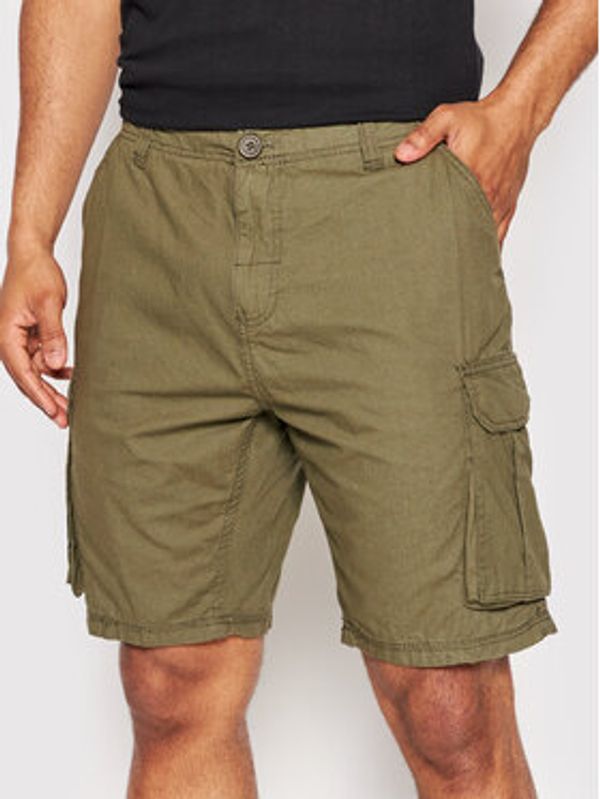 Brave Soul Brave Soul Kratke hlače iz tkanine MSRT-RIVERWOODK Zelena Regular Fit