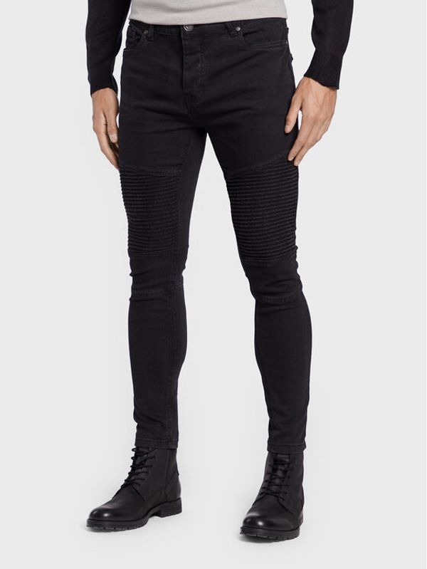 Brave Soul Brave Soul Jeans hlače MJN-BIKER Črna Skinny Fit