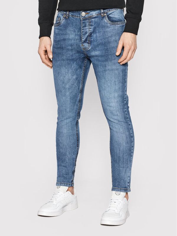 Brave Soul Brave Soul Jeans hlače MJN-MADISONLIGHT Mornarsko modra Skinny Fit