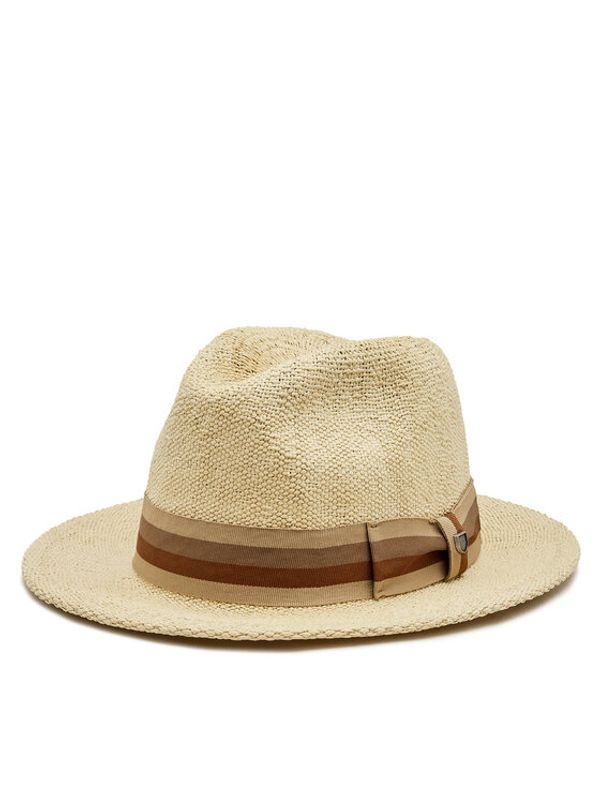 Brixton Brixton Klobuk Roma Straw Fedora 11614 Rjava