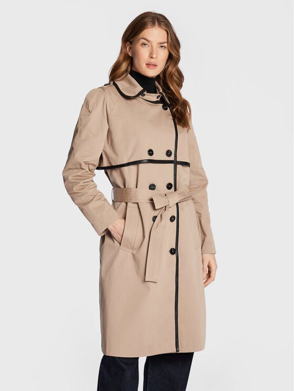Bruuns Bazaar Bruuns Bazaar Trenčkot Portland Mina BBW2996 Bež Regular Fit