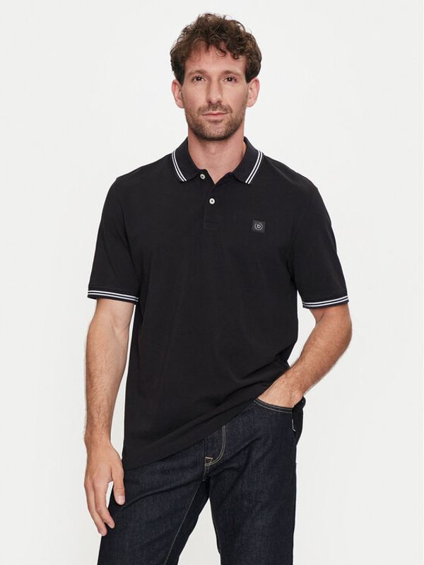 Bugatti Bugatti Polo majica 8150 55001A Črna Slim Fit