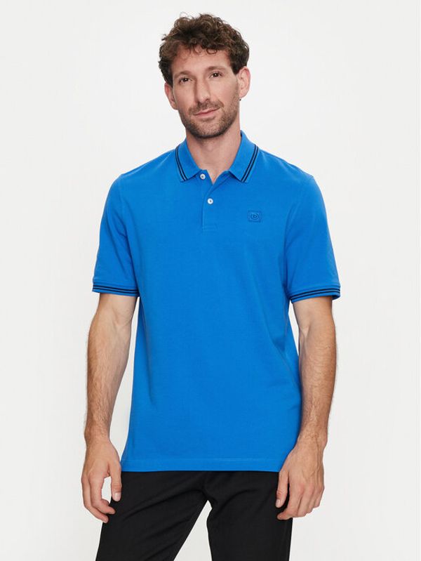 Bugatti Bugatti Polo majica 8150 55001A Modra Slim Fit