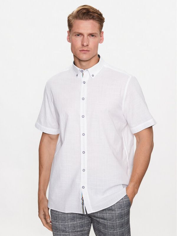 Bugatti Bugatti Srajca 9450 38330 Bela Regular Fit