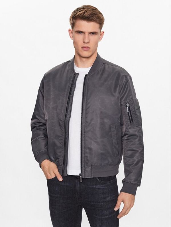 Calvin Klein Calvin Klein Bomber jakna Hero K10K109907 Siva Regular Fit