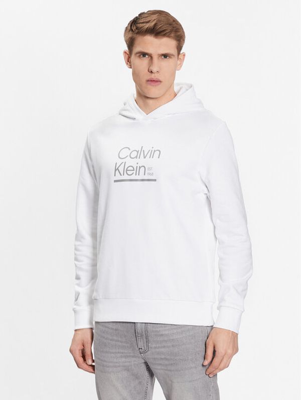 Calvin Klein Calvin Klein Jopa Contrast Line Logo K10K111569 Bela Regular Fit