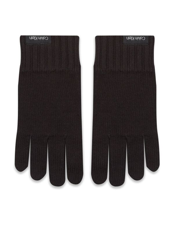 Calvin Klein Calvin Klein Moške rokavice Classic Cotton Rib Gloves K50K511011 Črna