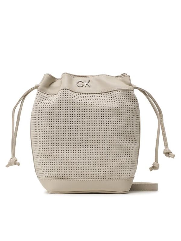 Calvin Klein Calvin Klein Ročna torba Re-Lock Drawstring Bag Sm Perf K60K610636 Bež
