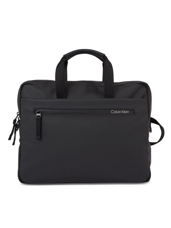 Calvin Klein Calvin Klein Torba za prenosnik Rubberized Slim Conv Laptop Bag K50K510796 Črna