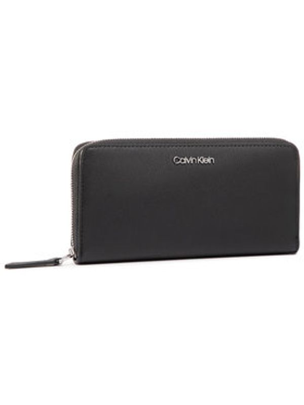 Calvin Klein Calvin Klein Velika ženska denarnica Ck Must Ziparound Lg K60K606698 Črna