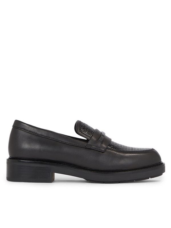 Calvin Klein Calvin Klein Čevlji brez vezalk Rbr Sole Loafer W/Hw-Nano Mono HW0HW01723 Črna