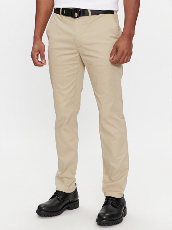 Calvin Klein Calvin Klein Chino hlače Modern K10K110979 Bež Slim Fit