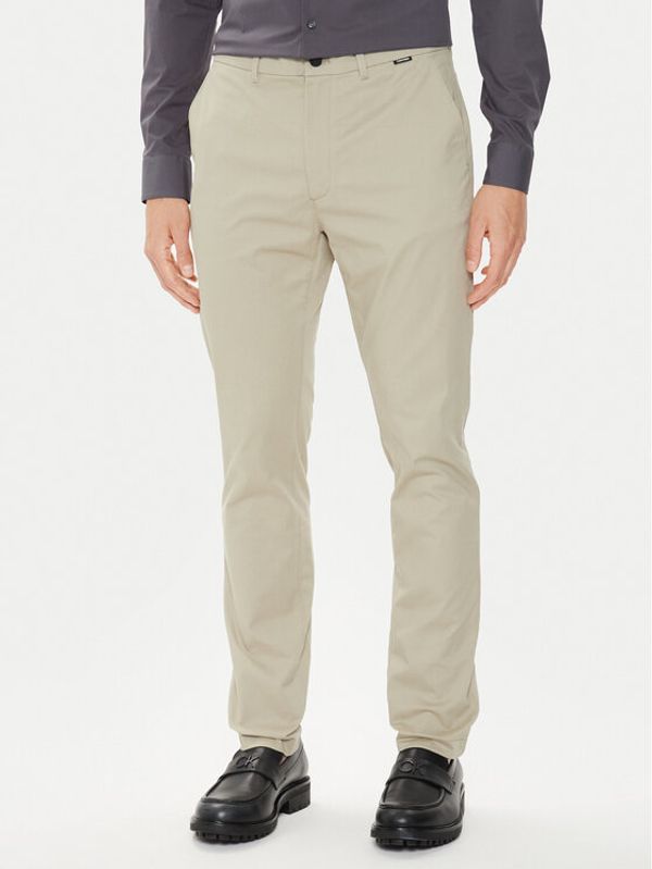 Calvin Klein Calvin Klein Chino hlače Modern Twill K10K113696 Bež Slim Fit