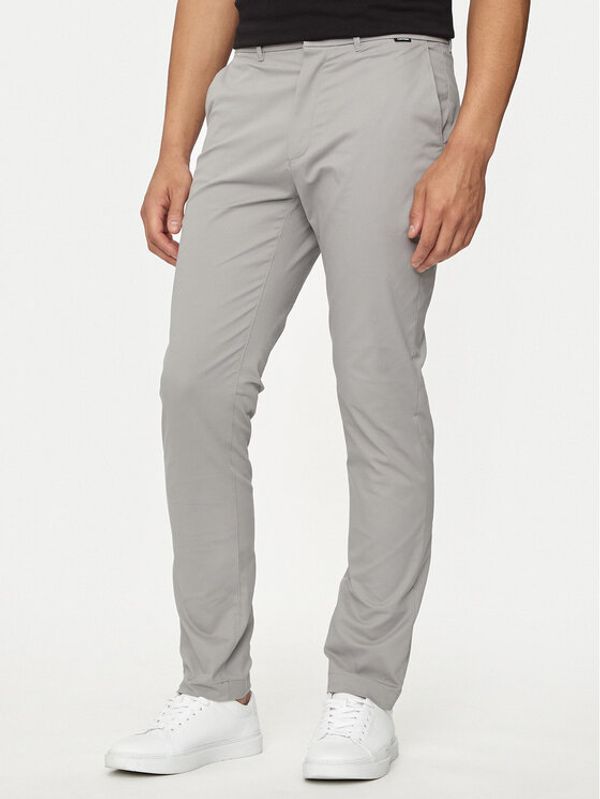 Calvin Klein Calvin Klein Chino hlače Modern Twill K10K113696 Siva Slim Fit