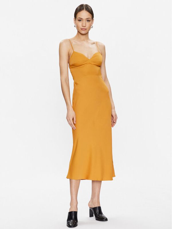 Calvin Klein Calvin Klein Cocktail obleka K20K205228 Oranžna Slim Fit