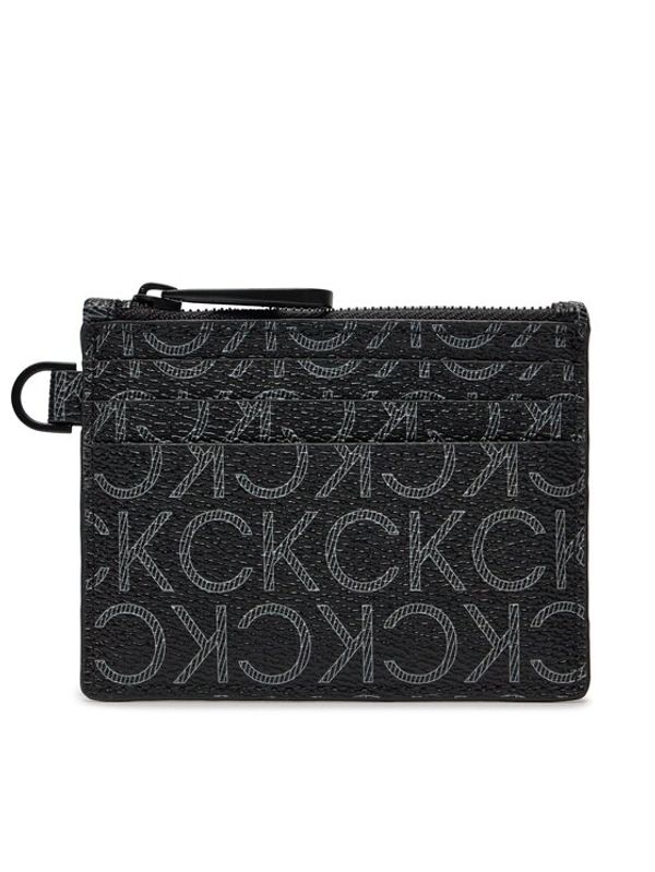 Calvin Klein Calvin Klein Etui za kreditne kartice Ck Must Mono 6Cc Holder W/Zip K50K511678 Črna