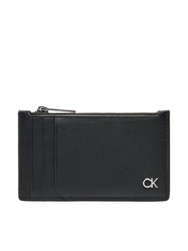 Calvin Klein Calvin Klein Etui za kreditne kartice Metal Ck N/S Cardholder 6Cc K50K512287 Črna