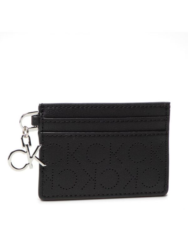 Calvin Klein Calvin Klein Etui za kreditne kartice Re-Lock Cardholder W/Charm Perf K60K609491 Črna