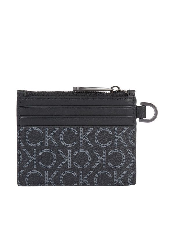 Calvin Klein Calvin Klein Etui za kreditne kartice Subtle Mono 6Cc Holder W/Zip K50K509236 Črna