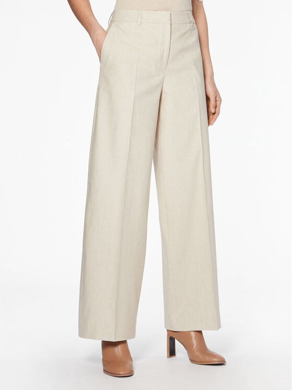 Calvin Klein Calvin Klein Hlače iz tkanine K20K205226 Bež Wide Leg