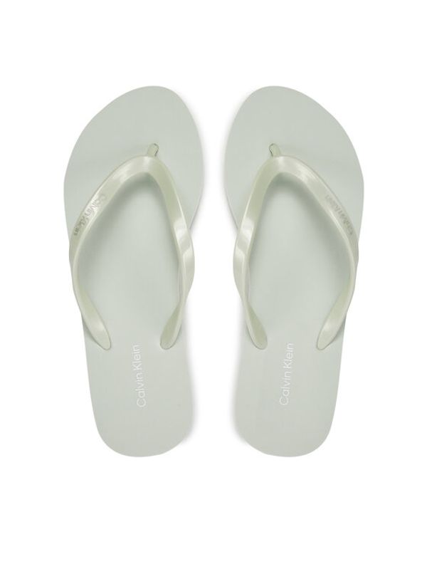 Calvin Klein Calvin Klein Japonke Flip Flop Deboss Logo Met HW0HW02043 Zelena